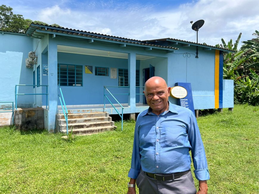 Vereador Pastor Evanildo visita unidade de saúde da comunidade de Silveira, no Baixo Madeira