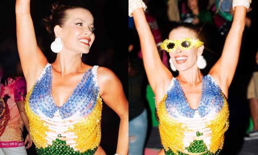 Jaqueline Grohalski Brilha em Ensaio de Carnaval com Look Inspirado na Bandeira de Rondônia