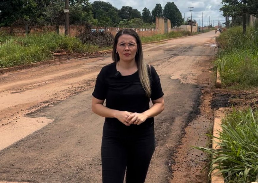 Prefeitura atende pedido da vereadora Sofia Andrade e inicia operação tapa-buraco em trecho da Avenida Calama