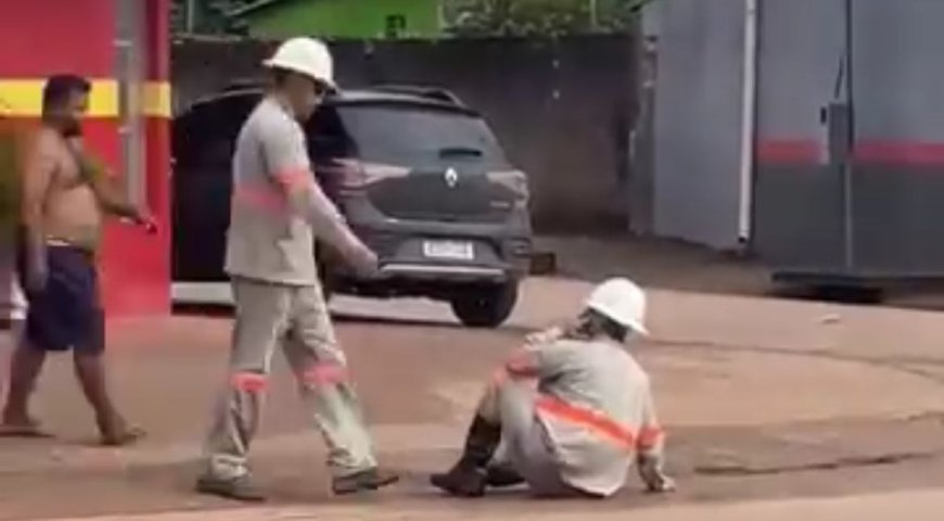 Vídeo flagra agressão a funcionário da Energisa na Zona Sul de Porto Velho