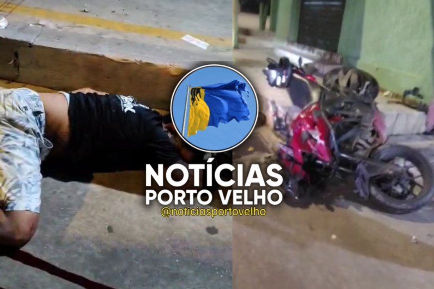 VÍDEO - HOMEM TEM PÉ DILACERADO APÓS BATER CONTRA MURO NA AVENIDA ABUNÃ