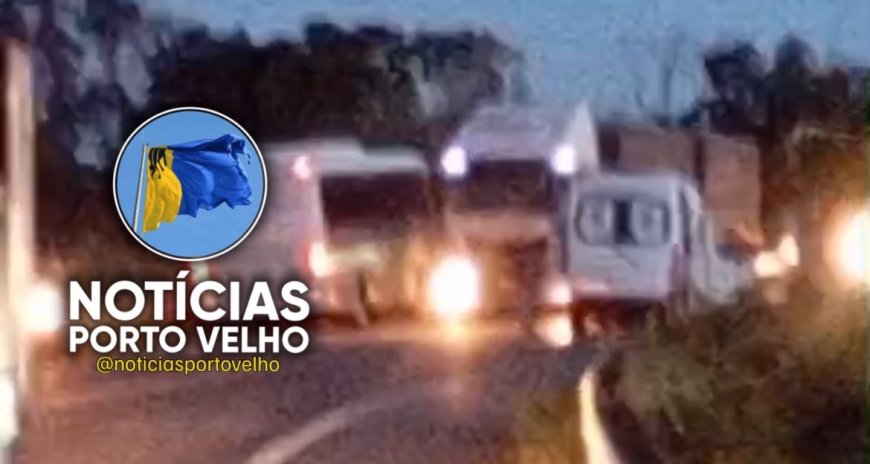 URGENTE: ACIDENTE NA BR-364 ENTRE AMBULÂNCIA E ÔNIBUS