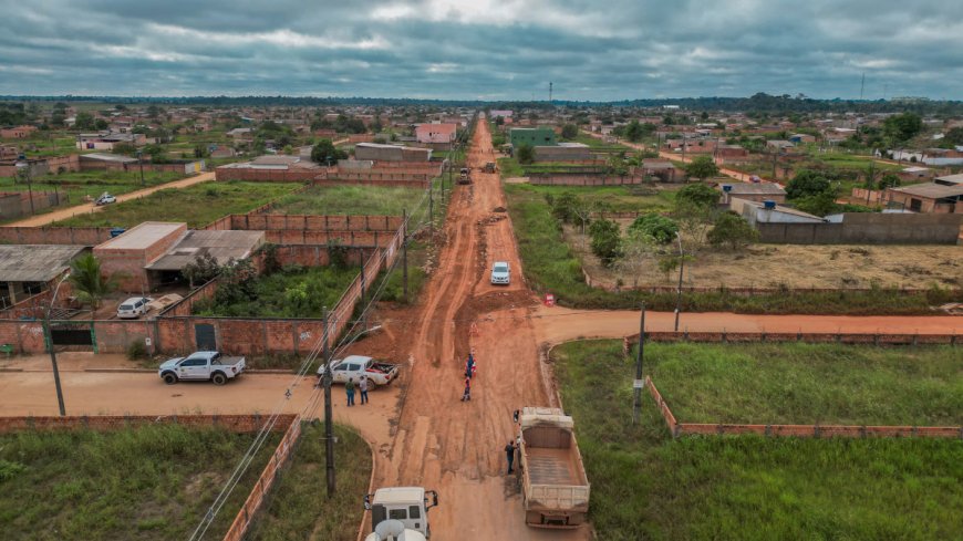 Acesso ao residencial Cristal da Calama recebe nova pavimentação