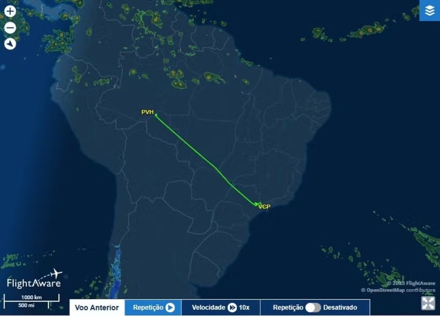 Avião que saiu de Porto Velho para SP é desviado por causa de drones; mais de 20 viagens foram afetadas
