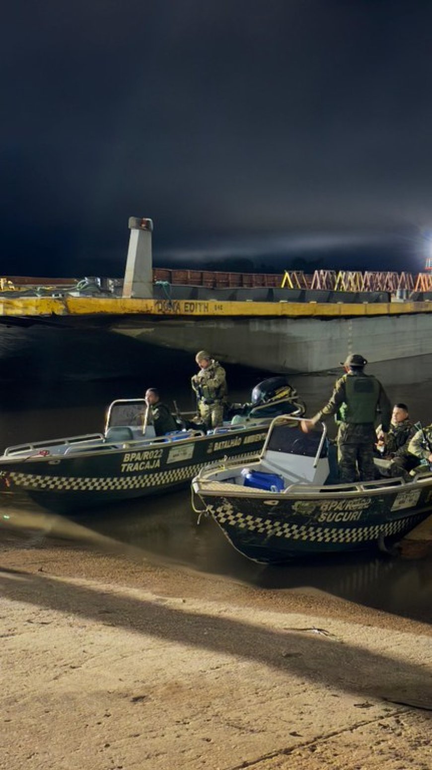 Mega operação desarticula quadrilha que furtava grãos de embarcações no Rio Madeira