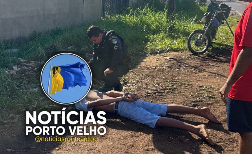 VÍDEO - Criminoso se da mal ao tentar roubar adolecente na Av. Guaporé em Porto Velho