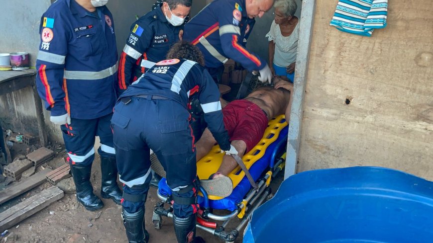 Homem sofre tentativa de homicídio a facadas na zona Leste de Porto Velho