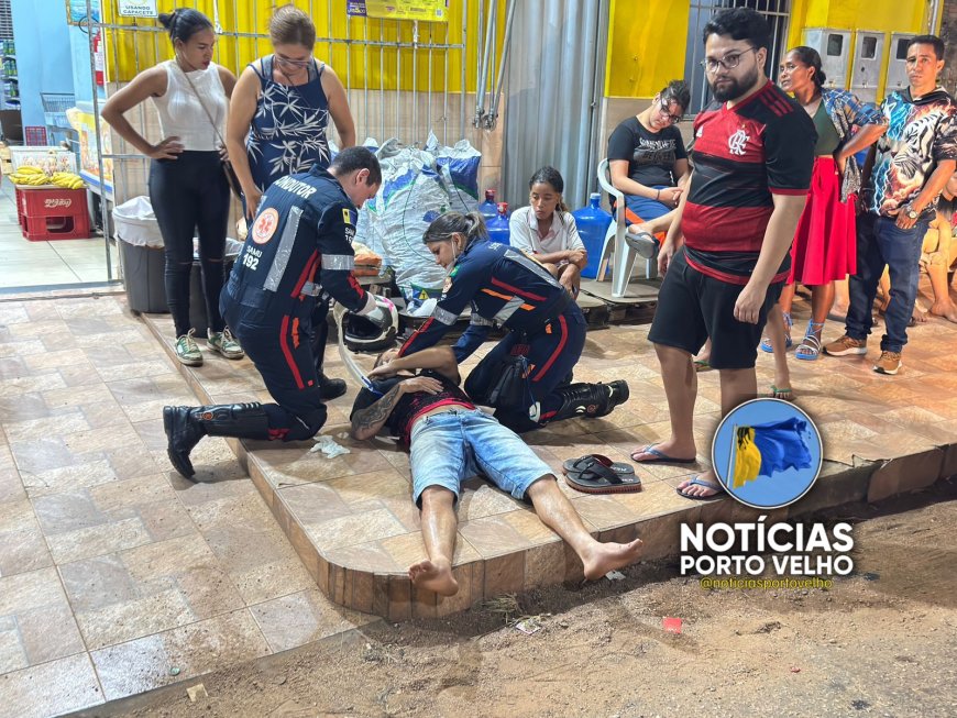 Grave acidente entre motocicletas deixa três feridos na zona sul de Porto Velho