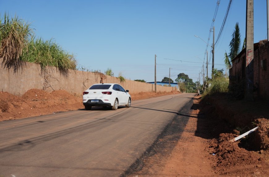 Obra de pavimentação no bairro Planalto é retomada em Porto Velho