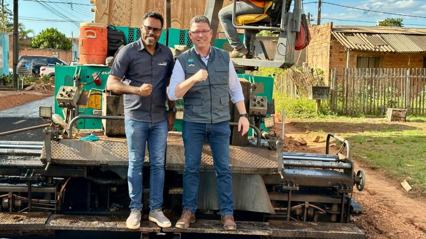 Obras do “Tchau Poeira” são retomadas em Porto Velho com apoio do vereador Dr. Santana e do governador Marcos Rocha
