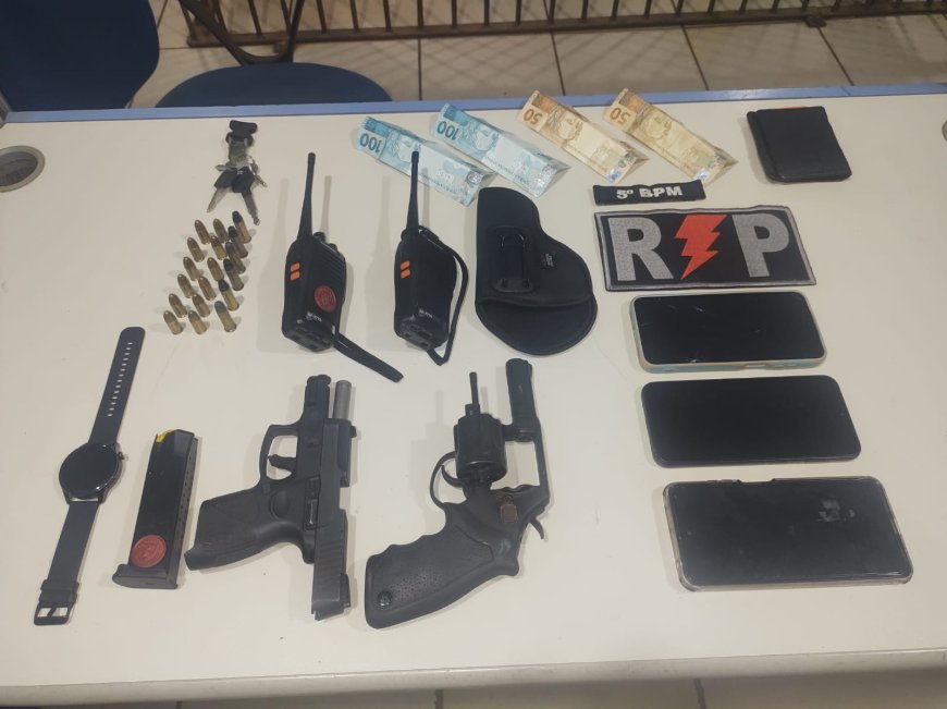 PM prende dois homens armados que se preparavam para atacar facção rival em Porto Velho