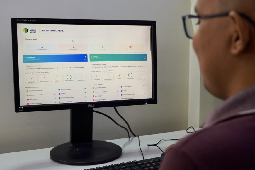 Semusa implementa UPA em tempo real; ferramenta realiza o monitoramento de atendimentos em Porto Velho