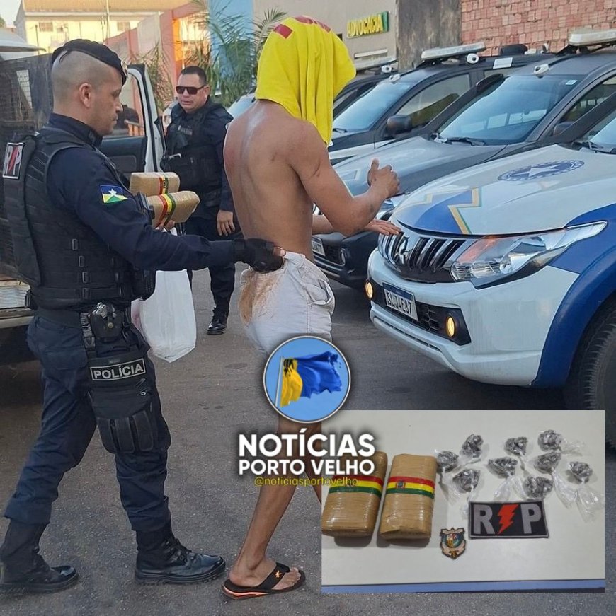 Jovem é preso por tráfico de drogas na Zona Leste de Porto Velho