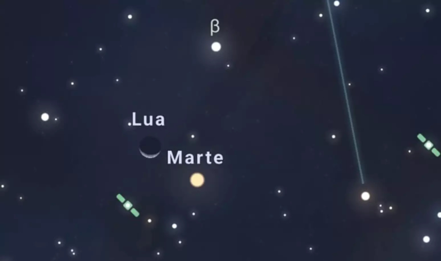 Espetáculo no céu: veja Marte pertinho da Lua hoje à noite!