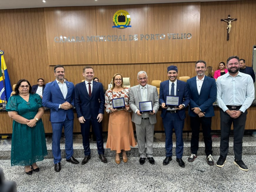 VEREADOR PASTOR BRUNO LUCIANO ENTREGA TÍTULO DE CIDADÃO HONORÁRIO A PERSONALIDADES QUE CONTRIBUEM PARA PORTO VELHO