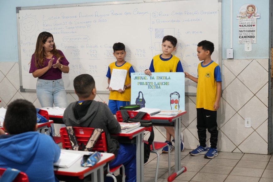 Programa Lanche Extra vira tema de trabalho na Escola Municipal Antônio Rebelo