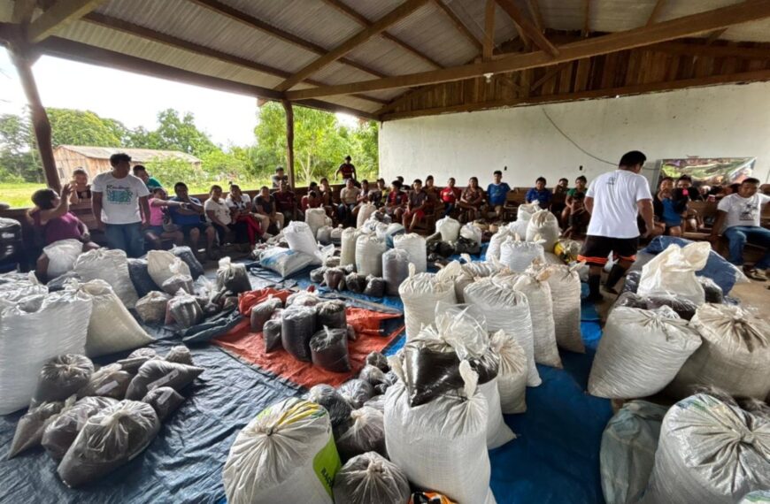 Prefeitura apoia projeto sustentável que adquiriu 10 toneladas de sementes