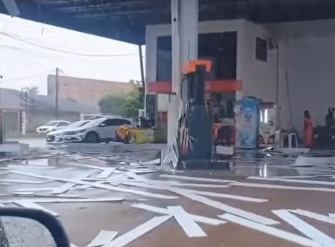 Ventania causa prejuízo em parte…