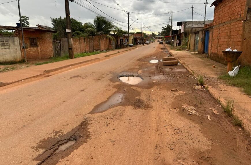 Vereador Edimilson Dourado cobra serviços de limpeza e recuperação de via pública na zona Leste de Porto Velho