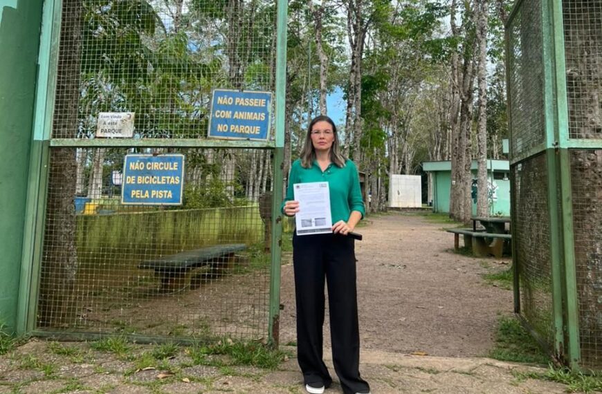 Sofia Andrade comemora avanço na revitalização do Parque Circuito em Porto Velho