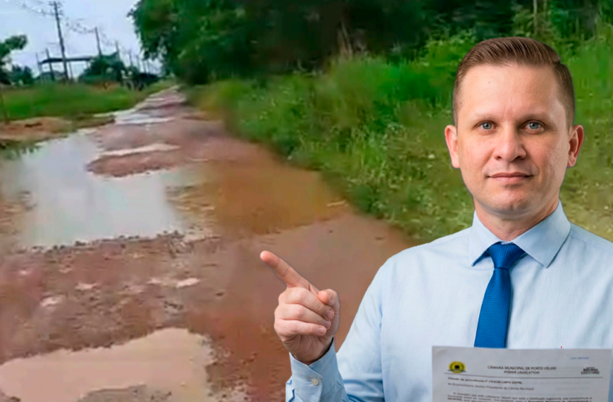 GABINETE DO VEREADOR PASTOR BRUNO LUCIANO SOLICITA RECUPERAÇÃO DA RUA HUMAITÁ NO LAGOA AZUL