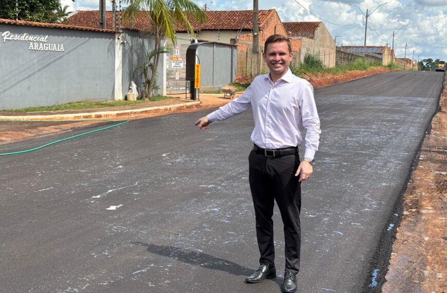PEDIDO DO GABINETE VEREADOR PASTOR BRUNO LUCIANO É ATENDIDO E RUA CIRCULAR É PAVIMENTADA NO BAIRRO NOVO HORIZONTE
