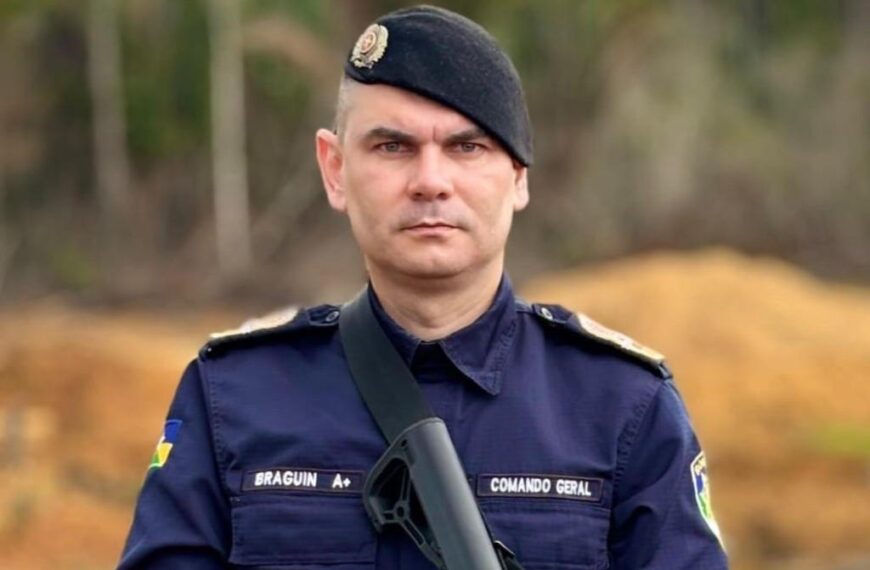 Governo exonera coronel Regis Braguin do comando da Polícia Militar de Rondônia