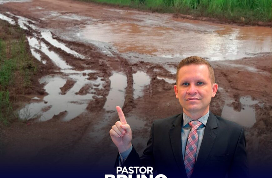 Vereador Pastor Bruno Luciano solicita recuperação da rua toyota,no bairro Mariana