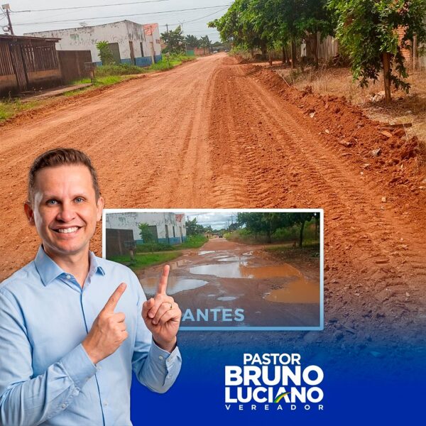 RUA PALMEIRA RECEBE OBRAS DE MELHORIA APÓSSOLICITAÇÃO DO GABINETE DO VEREADOR PASTOR BRUNO LUCIANO
