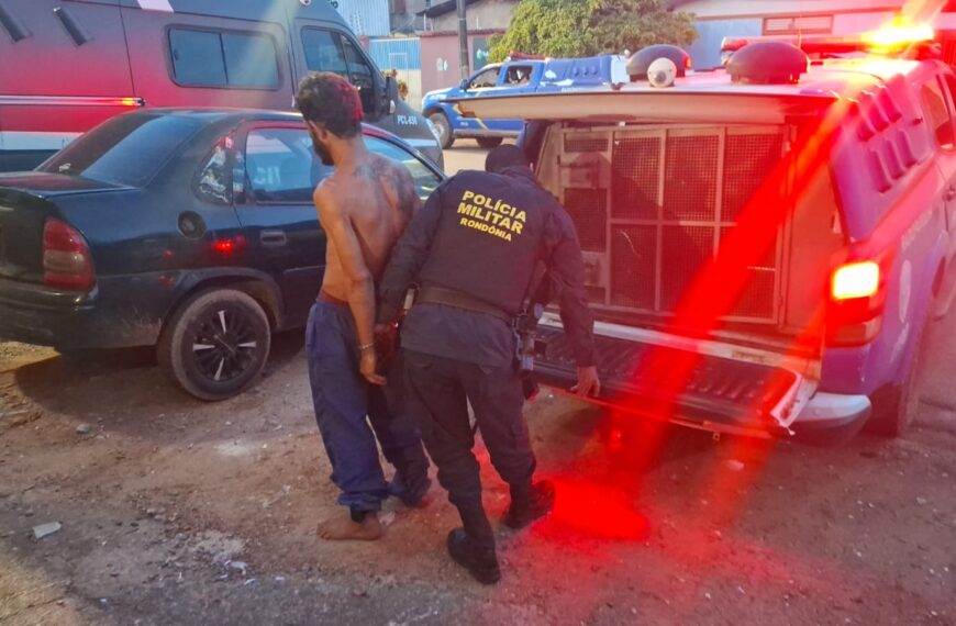 APENADO É PRESO APÓS AGREDIR IRMÃ COM CHUTES E TENTAR ATINGI-LA COM MARTELO EM CANDEIAS DO JAMARI