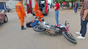 MOTOCICLISTA FICA FERIDO APÓS ACIDENTE COM CARRO DE&hellip;