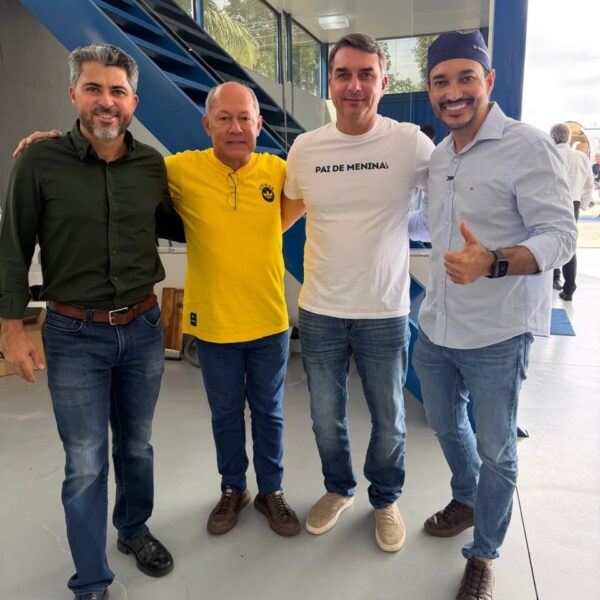 PL mostra força em Rondônia: Chrisóstomo, Marcos Rogério e Flávio Bolsonaro participam de grande ato político em Ji-Paraná