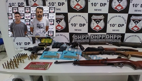 Polícia desvenda assassinato e prende dois com arsenal em Porto Velho