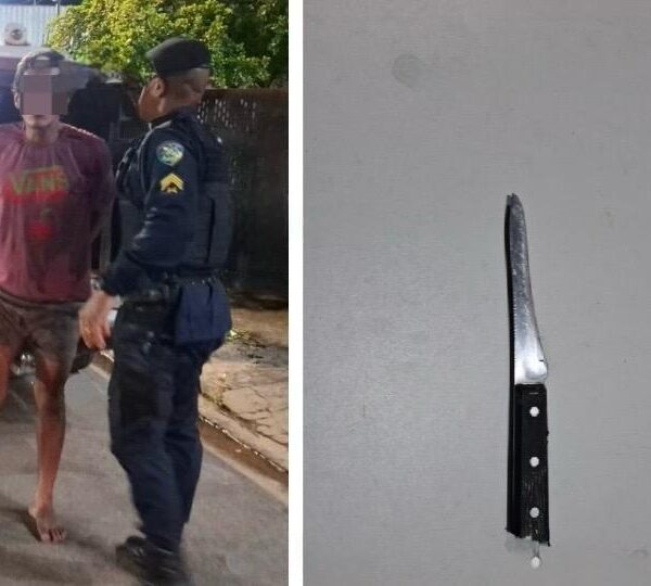 Homem é preso em Porto Velho após atacar vizinhos com faca e proferir ofensas racistas e homofóbicas