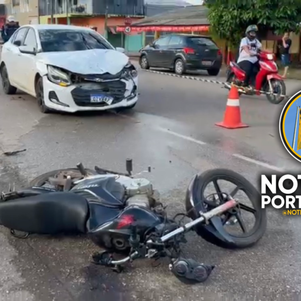 MOTOCICLISTA É ARREMESSADO APÓS ACIDENTE GRAVE NA AVENIDA ABUNÃ