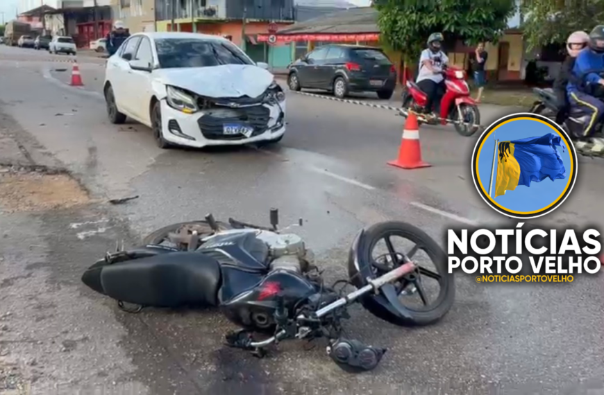 MOTOCICLISTA É ARREMESSADO APÓS ACIDENTE GRAVE NA AVENIDA ABUNÃ