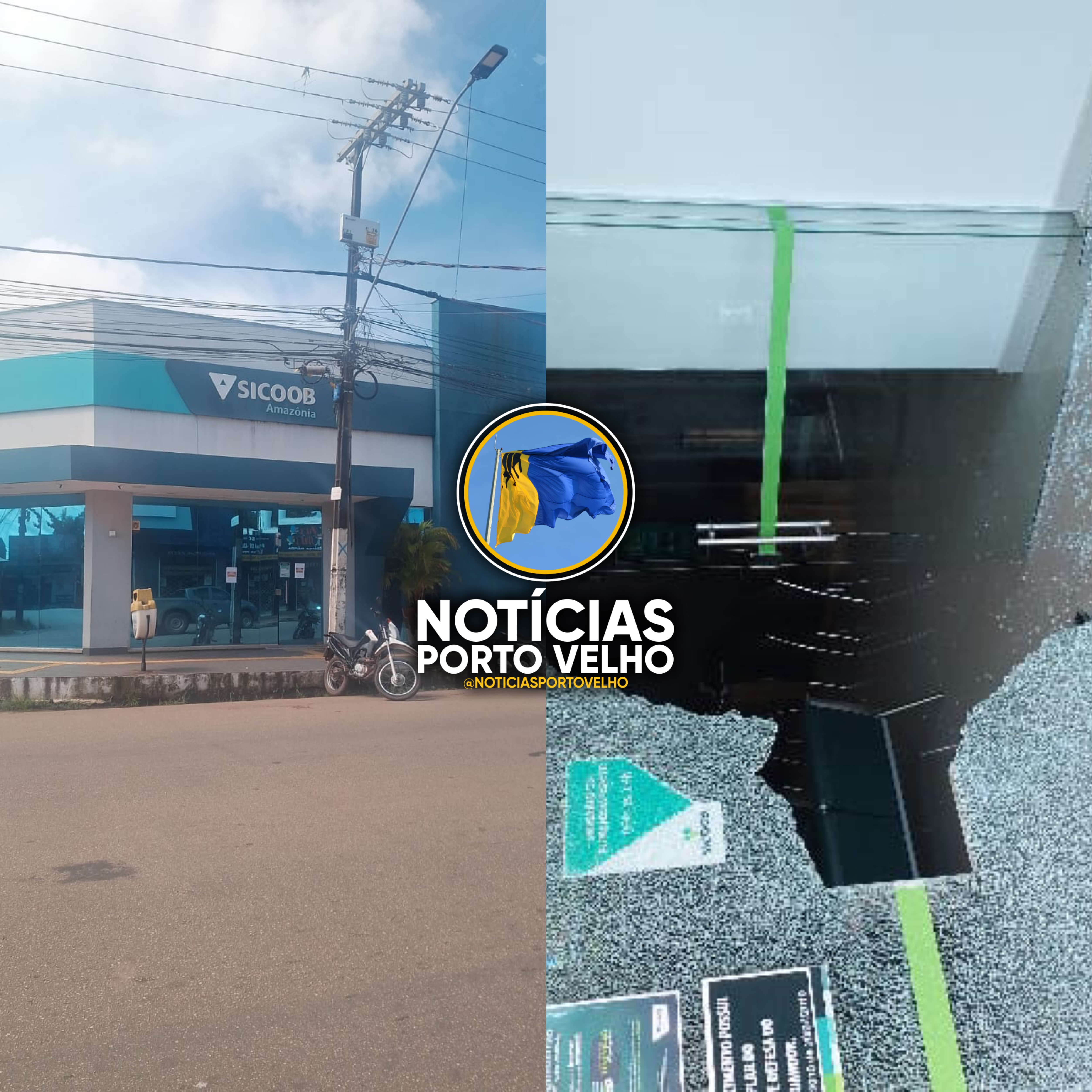 AGÊNCIA BANCÁRIA É INVADIDA E TEM EQUIPAMENTOS FURTADOS NA ZONA SUL DE PORTO VELHO