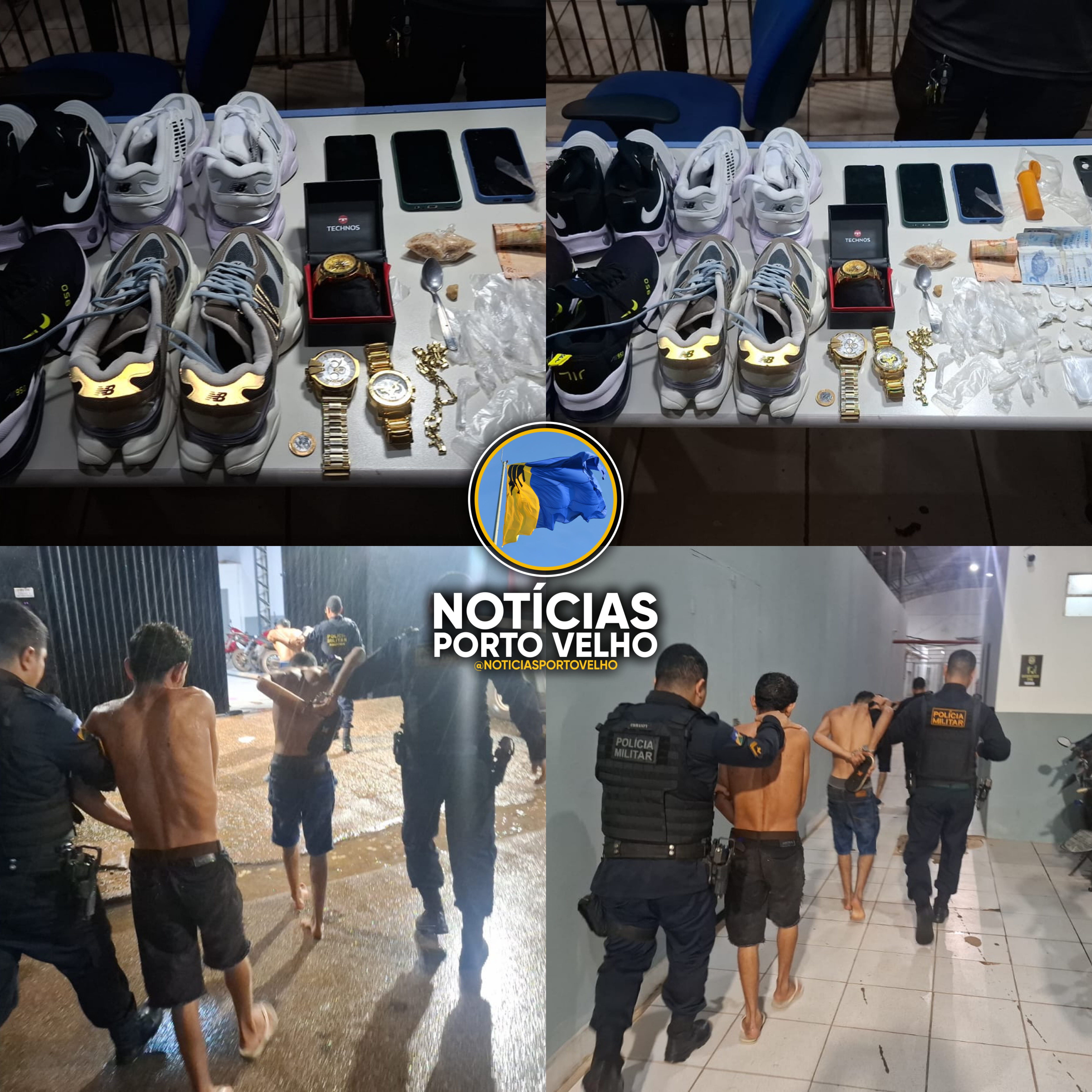 TRIO É PRESO COM DROGAS NO BECO DO MACACO E TENTAM ABRIR CAMBURÃO DA VIATURA PARA FUGIR