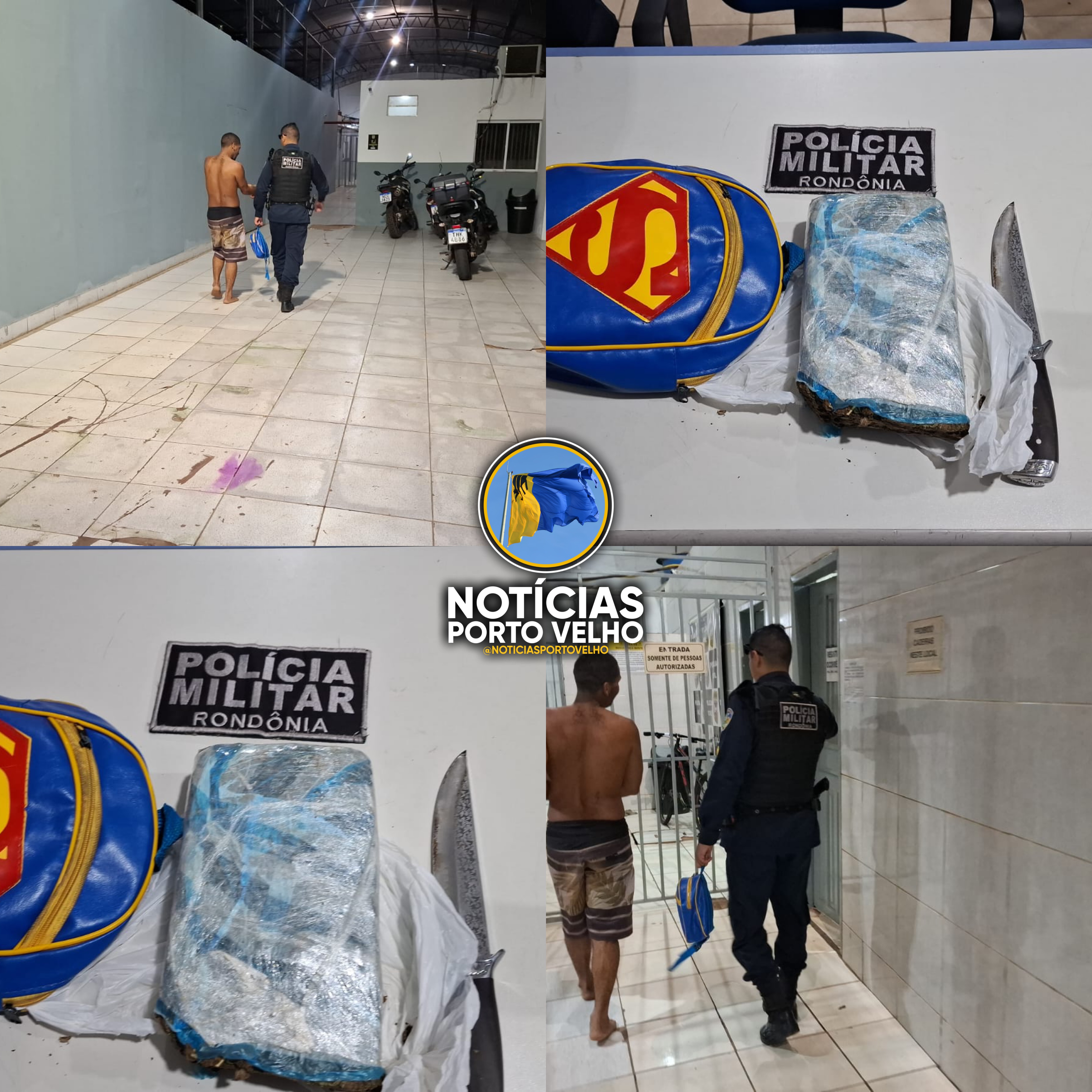 HOMEM É PRESO COM 1 KG DE MACONHA APÓS CONFUSÃO COM A ESPOSA NA ZONA LESTE DE PORTO VELHO