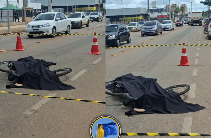 VÍDEO ALUNO DA IFRO:Ciclista é atropelado por caçamba na avenida Jatuarana, próximo ao viaduto