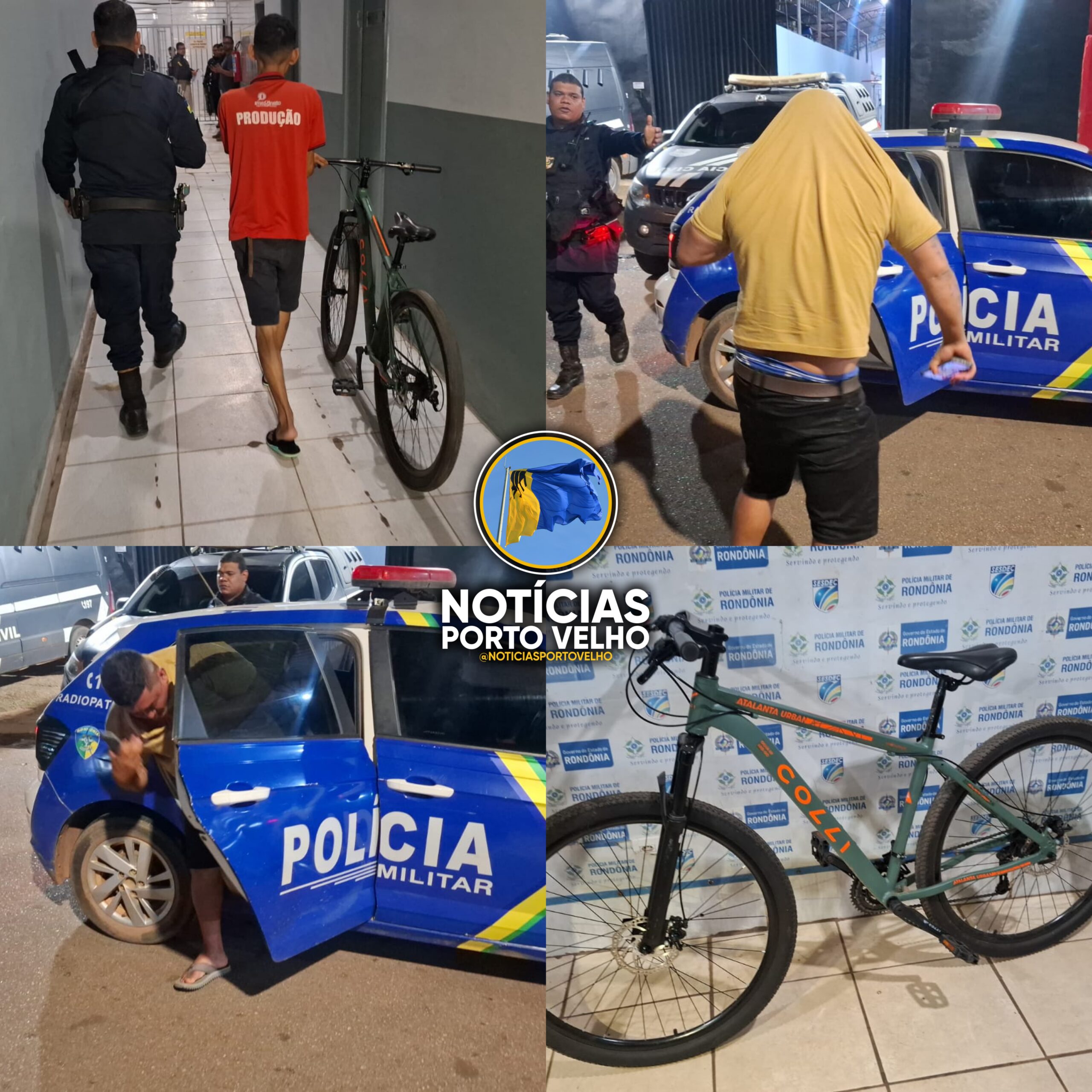 Polícia Militar recupera bicicleta furtada e prende dois suspeitos em Porto Velho