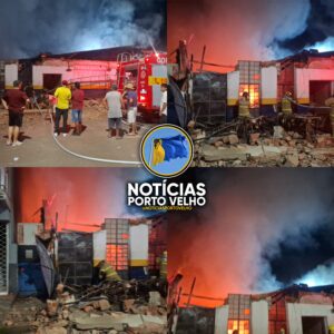 INCÊNDIO AGORA: Oficina destruída por chamas em PORTO&hellip;