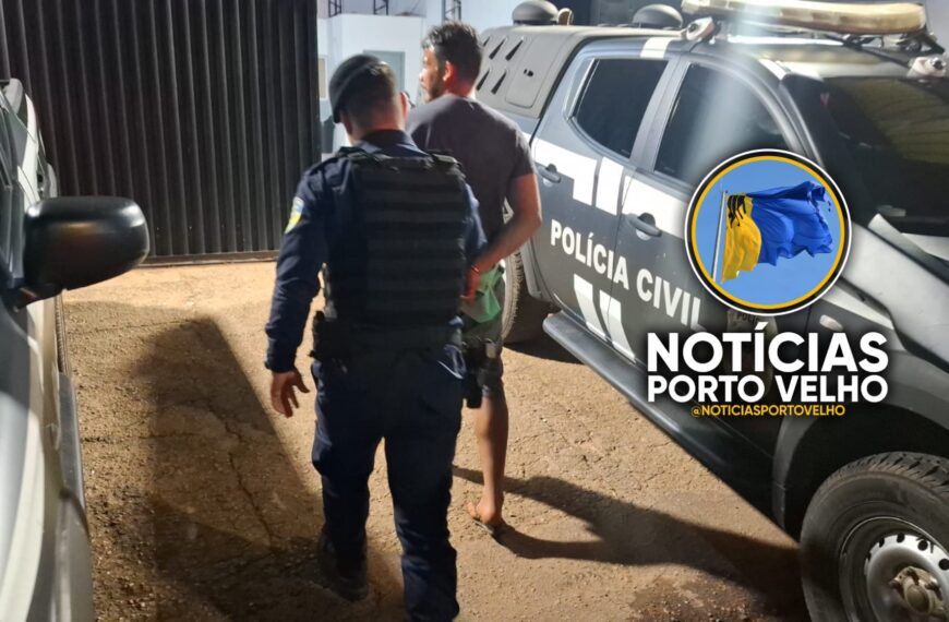 HOMEM É PRESO APÓS AMEAÇAR COMPANHEIRA COM FACA NA ZONA SUL DE PORTO VELHO