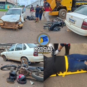 GRAVE ACIDENTE ENVOLVE MOTO APP E DEIXA CONDUTOR&hellip;