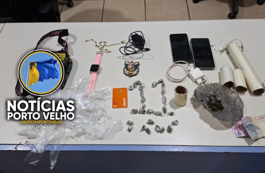 DOIS ADOLESCENTES SÃO APREENDIDOS COM DROGAS NA ZONA LESTE DE PORTO VELHO