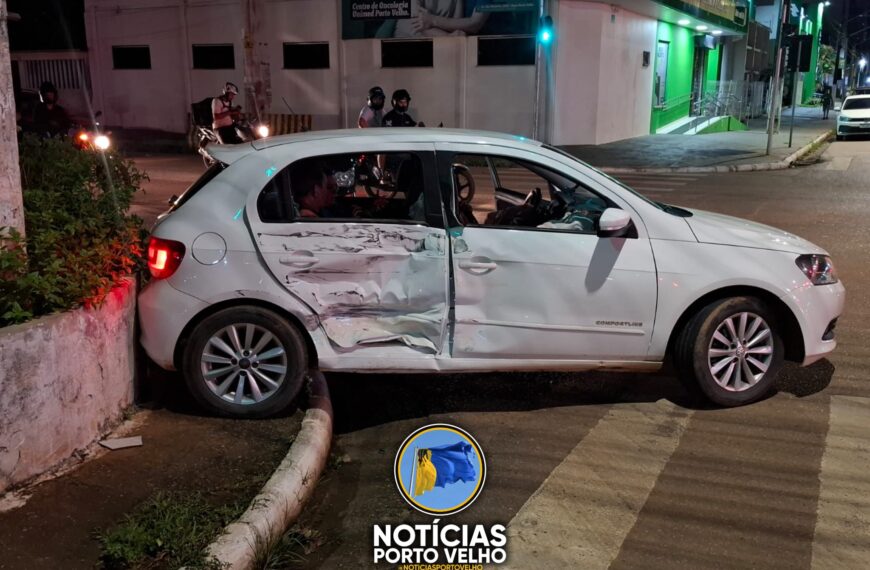 VÍDEO: Motorista de APP causa Acidente envolvendo dois carros é registrado no cruzamento da Raimundo Cantuária com a Rio Madeira