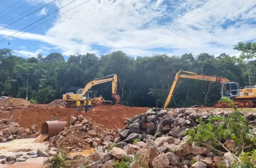 A ponte metálica terá estrutura fixa na Estrada de Santo Antônio