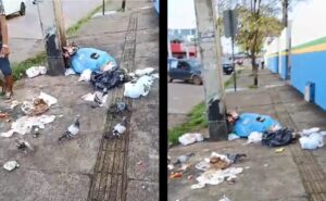 Sujeira em frente à Escola Murilo Braga provoca&hellip;