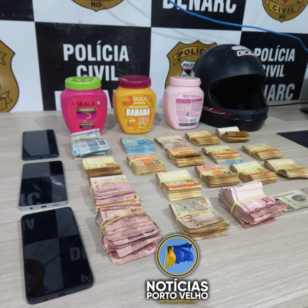 DENARC prende bolivianos na BR 364 transportando 35 mil reais em espécie.
