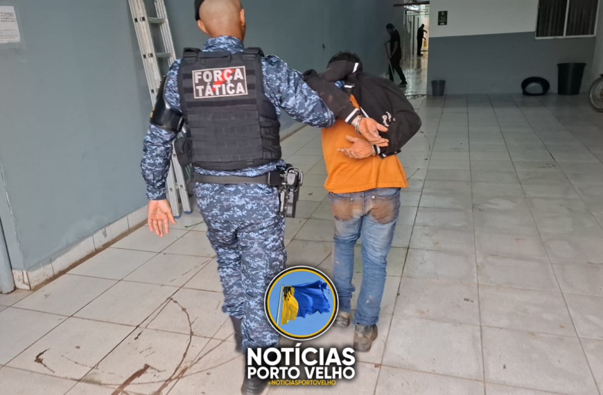 PASSAGEIRO ARMADO É PRESO EM CARRO DE APLICATIVO EM PORTO VELHO